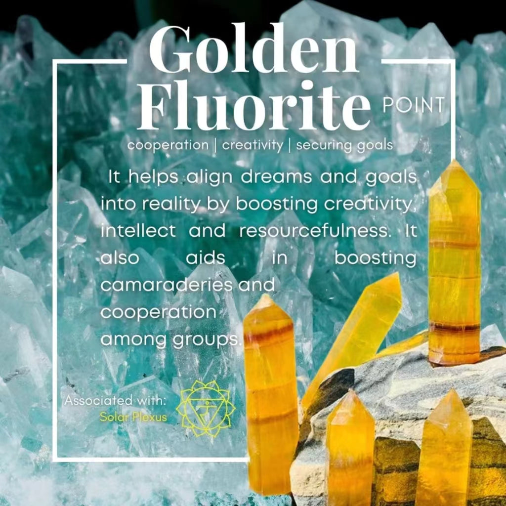Golden Fluorite Point