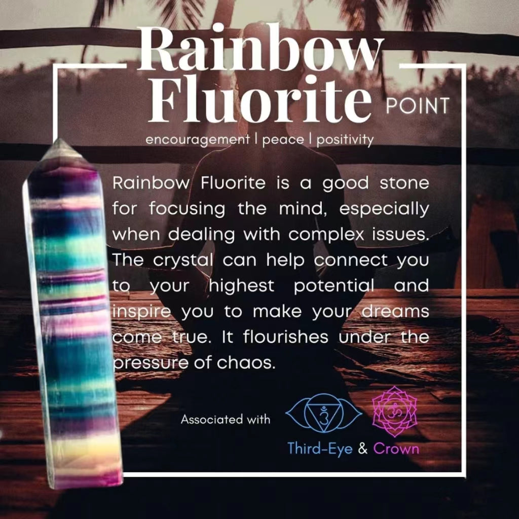 Rainbow Fluorite Point