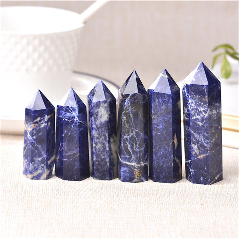 Natural Blue Sodalite Tower