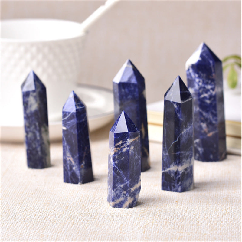 Natural Blue Sodalite Tower