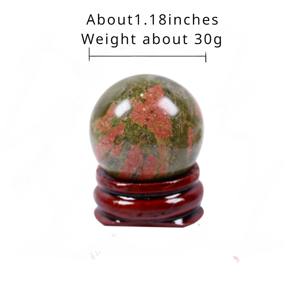 Natural Unakite stone ball/sphere