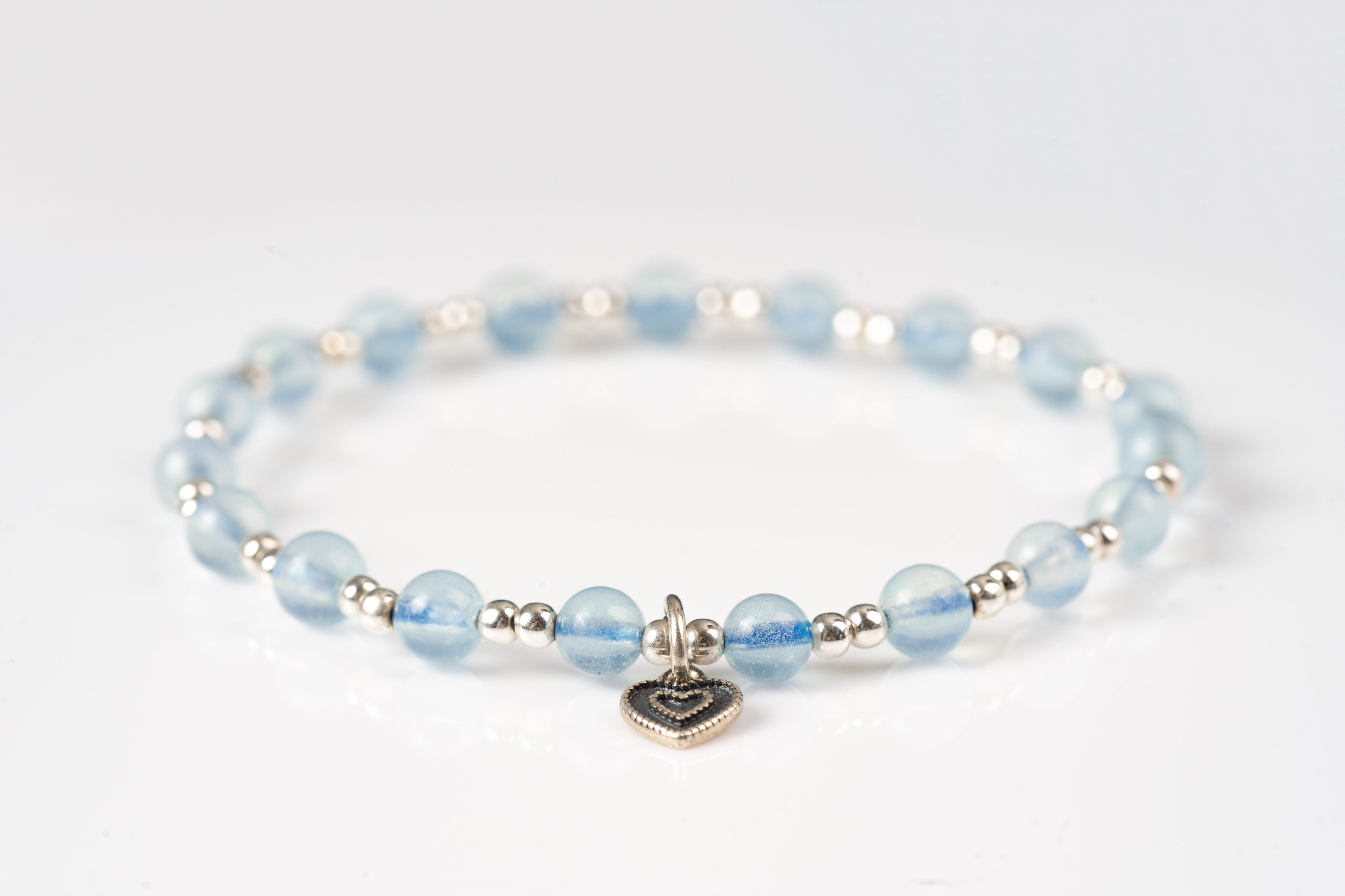 Aquamarine Sterling silver bracelet