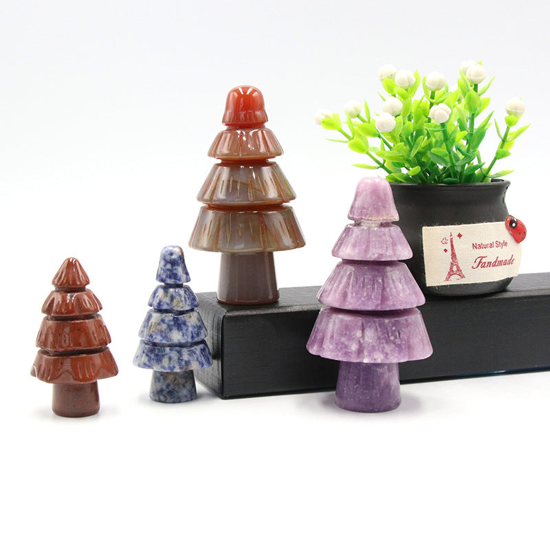 Natural stone handicrafts Christmas tree