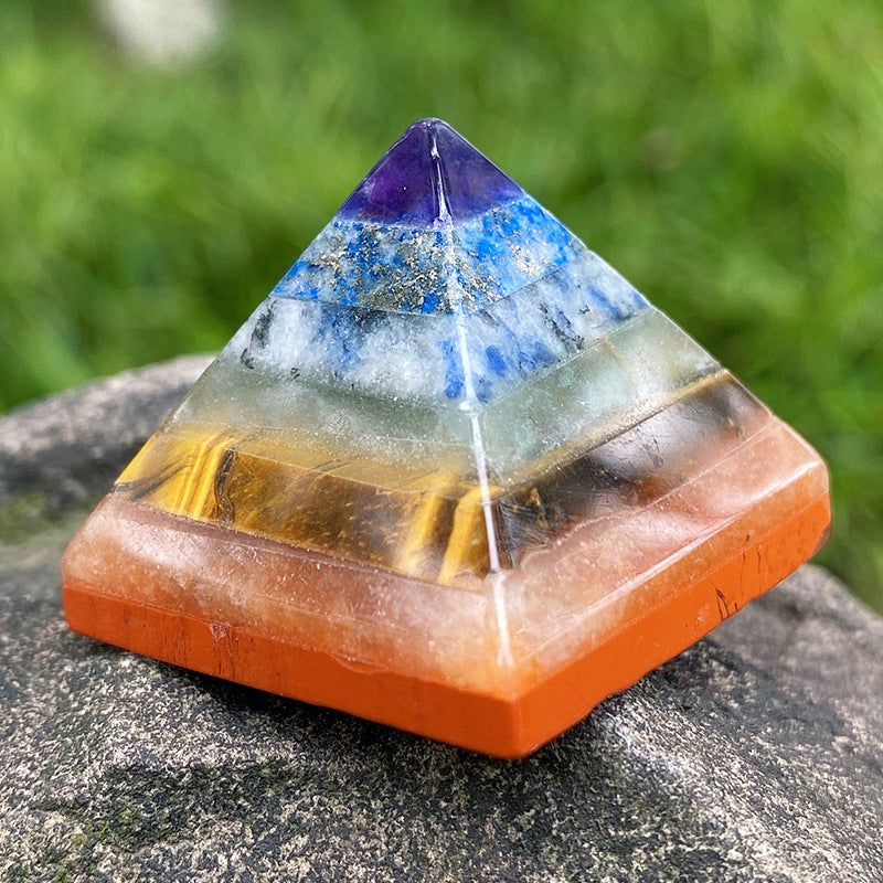 Seven chakra pyramid