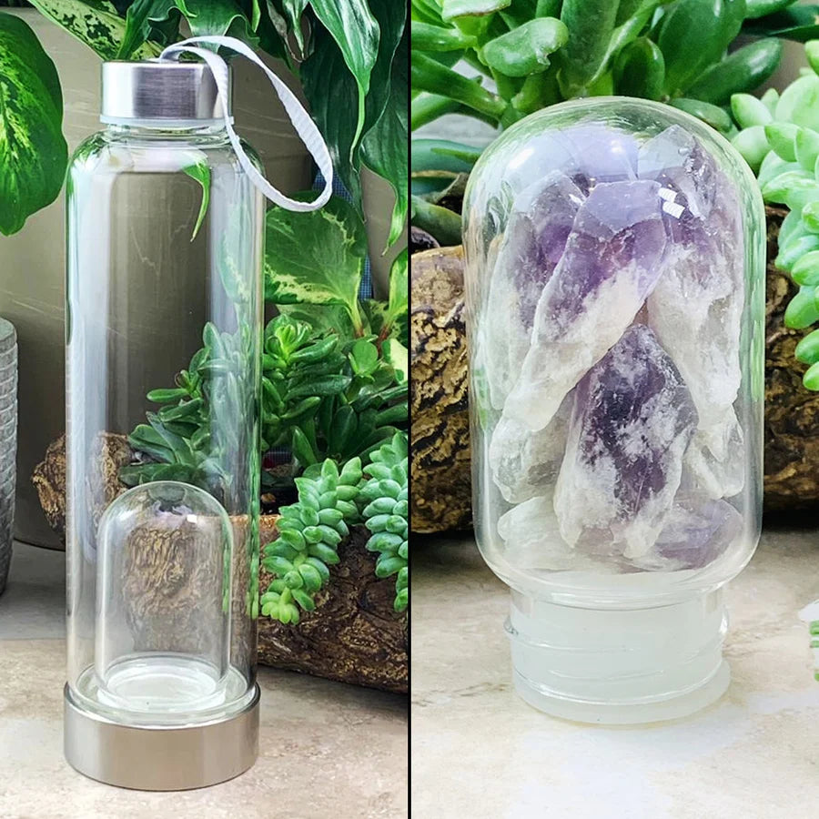 Amethyst Shard Gem Pod Water Bottle