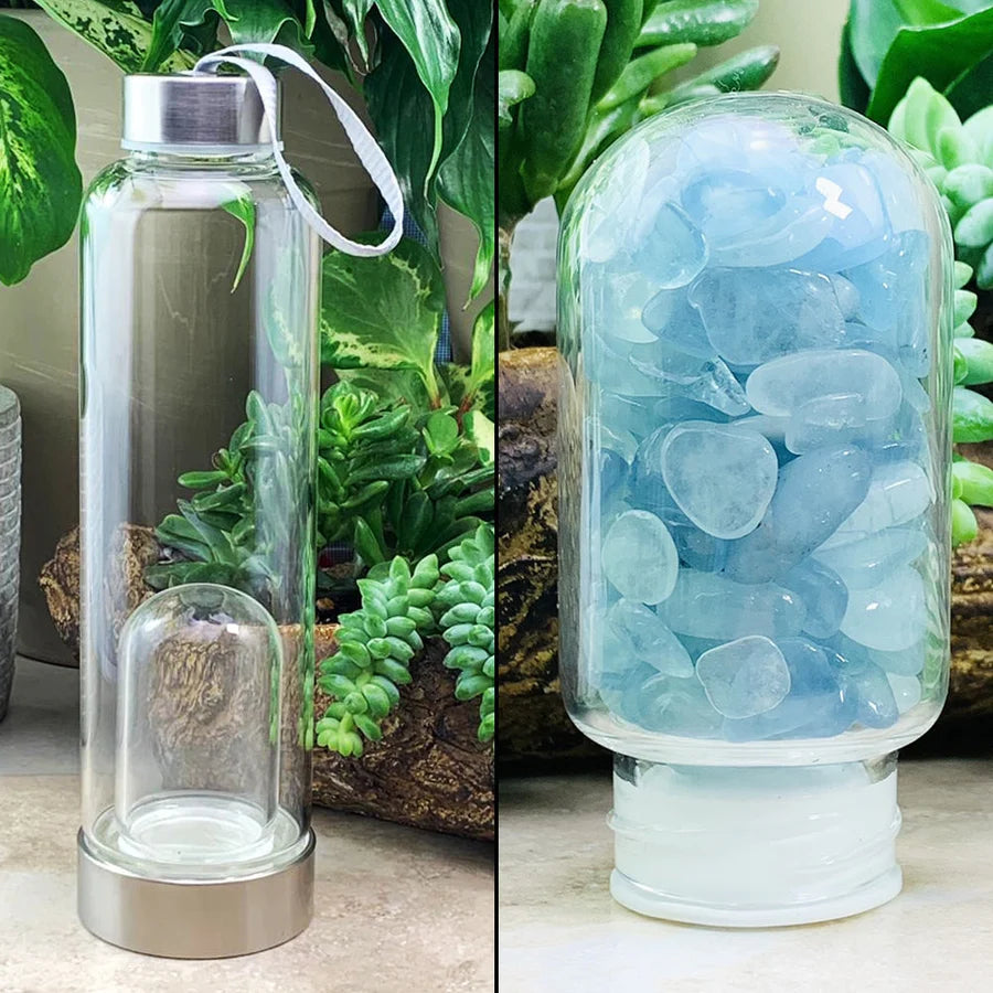 Aquamarine Gem Pod Water Bottle