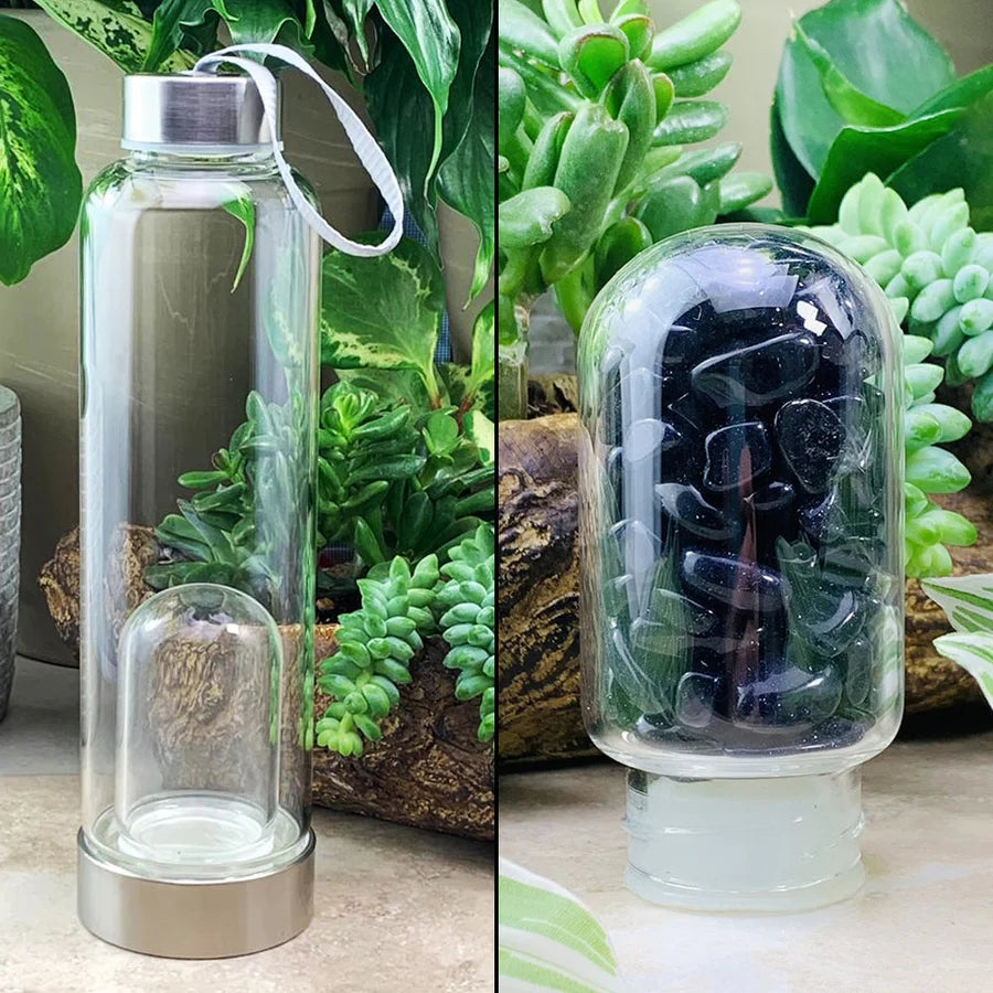 Blue Sandstone Gem Pod Water Bottle
