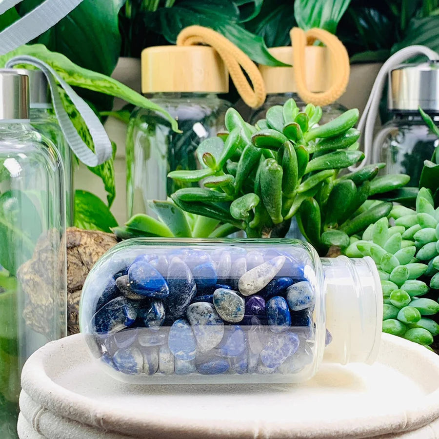 Lapis Lazuli Gem Pod Water Bottle