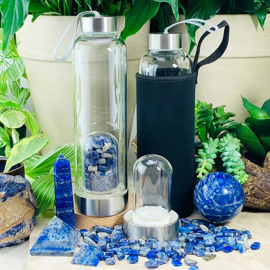 Lapis Lazuli Gem Pod Water Bottle