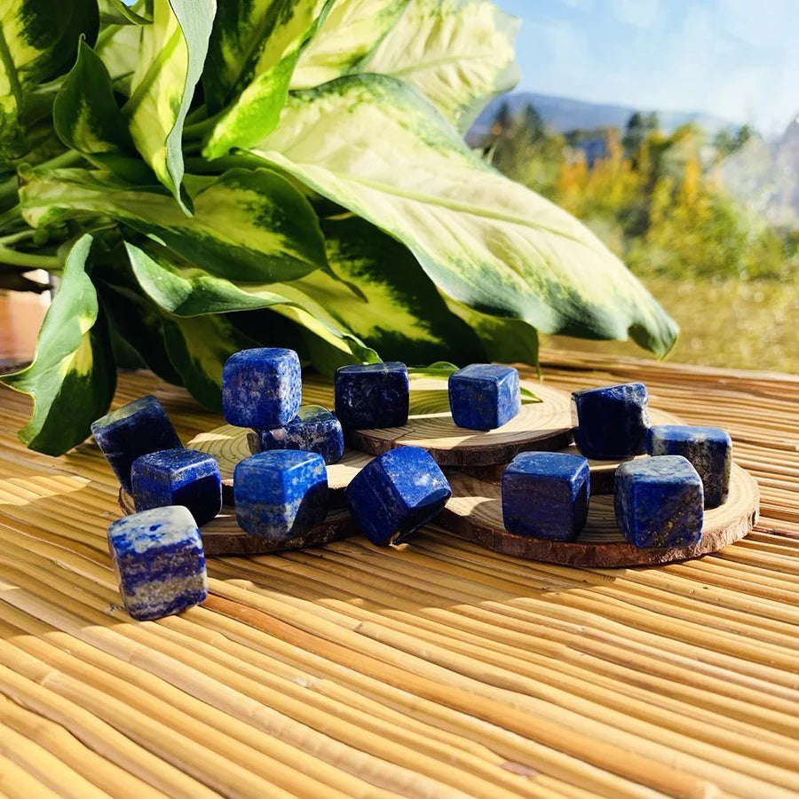 Lapis Lazuli Tumbled Cube