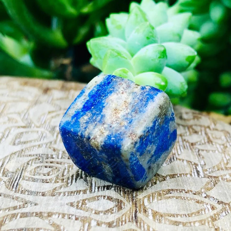 Lapis Lazuli Tumbled Cube