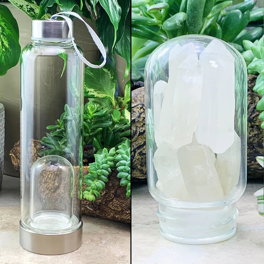 Quartz Shard Gem Pod Water Bottle