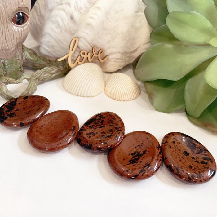 Red Obsidian Worry Stone