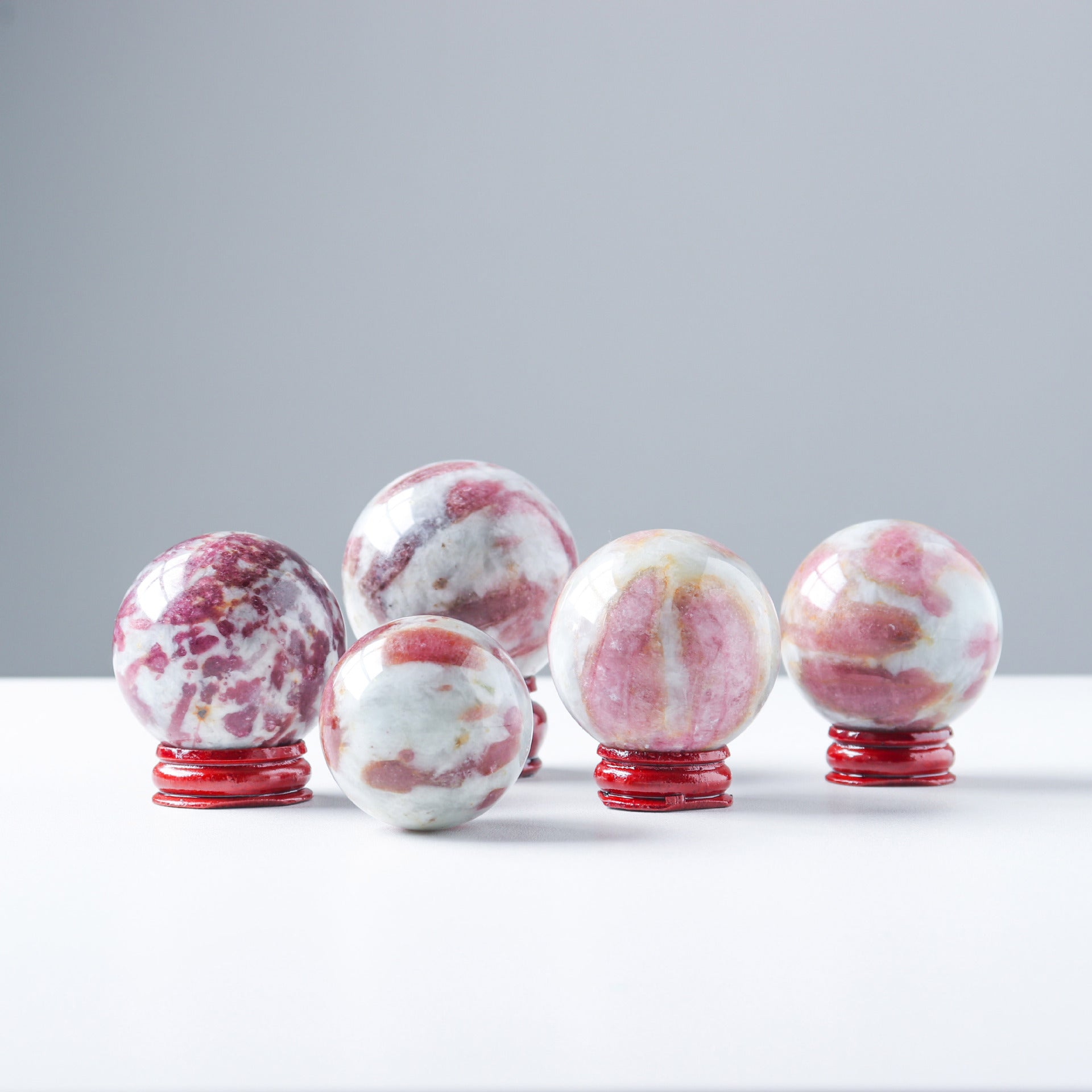 pink tourmaline crystal ball/sphere
