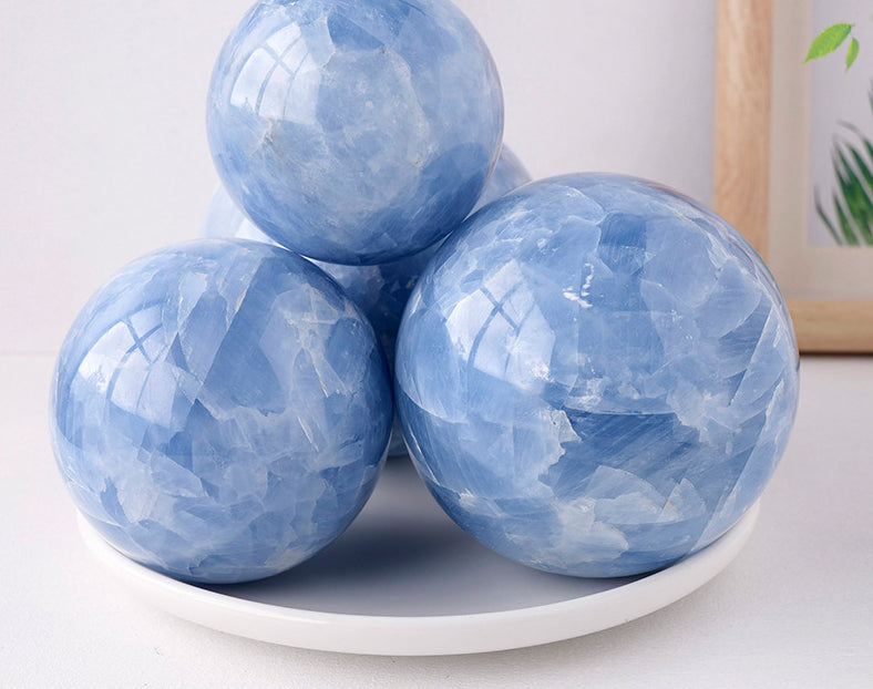 Blue Calcite Ball/sphere